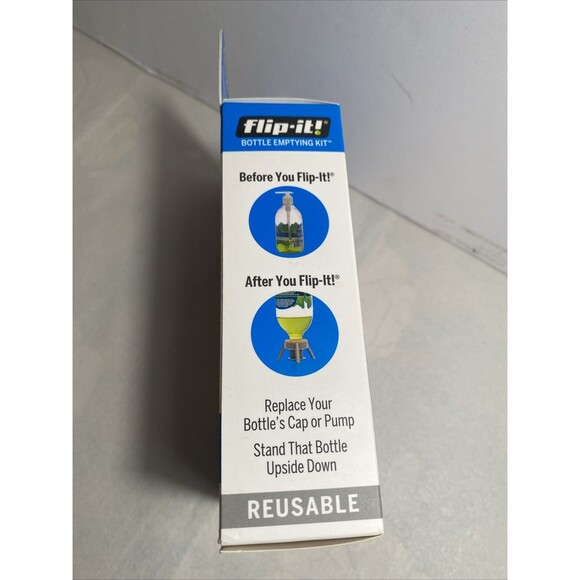 ❌SOLD‼️❌ Flip-It! Reusable Bottle Emptying Kit Cap w/2 Caps, Stands,Adapters - Picture 9 of 9